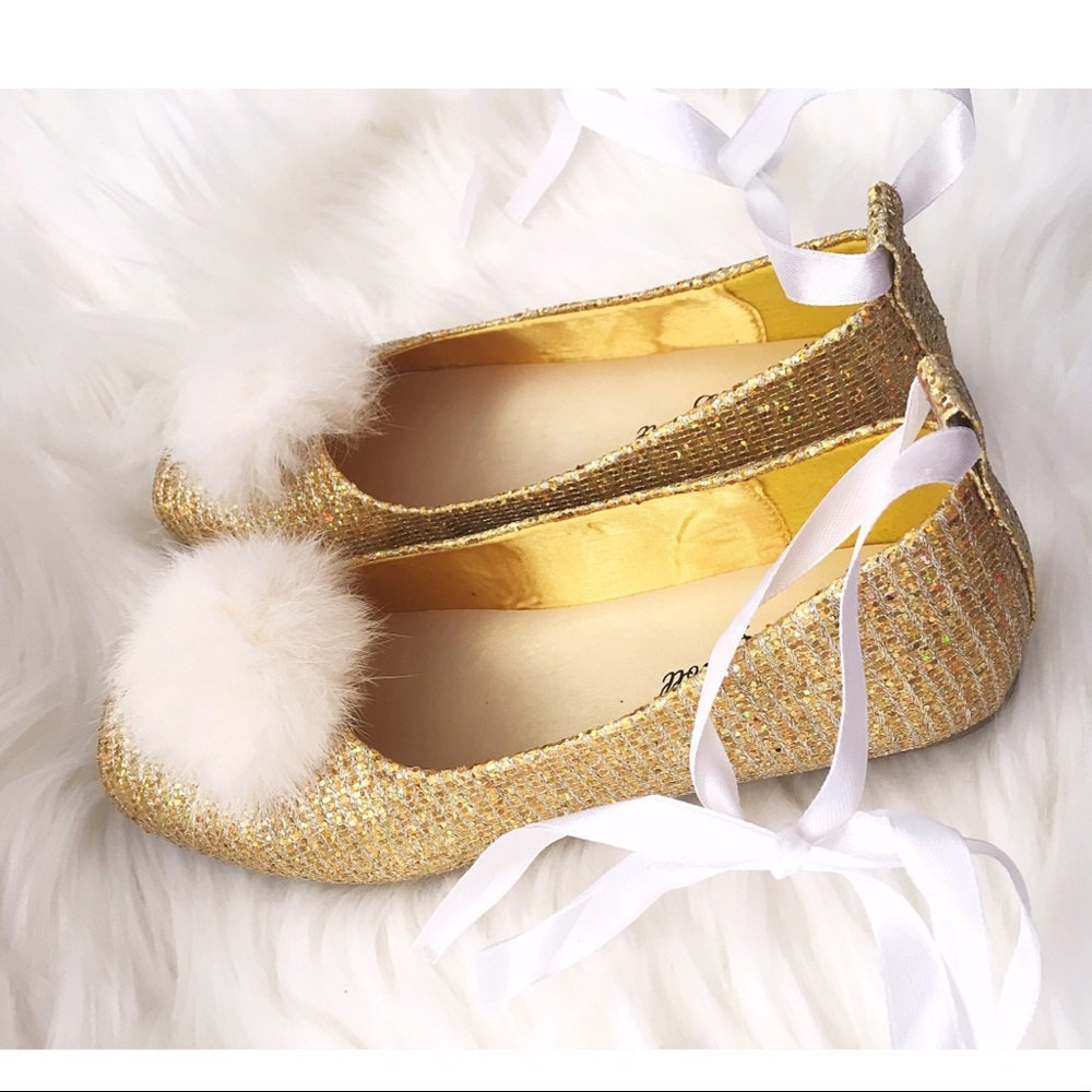 China Doll Gold Ballet Flat